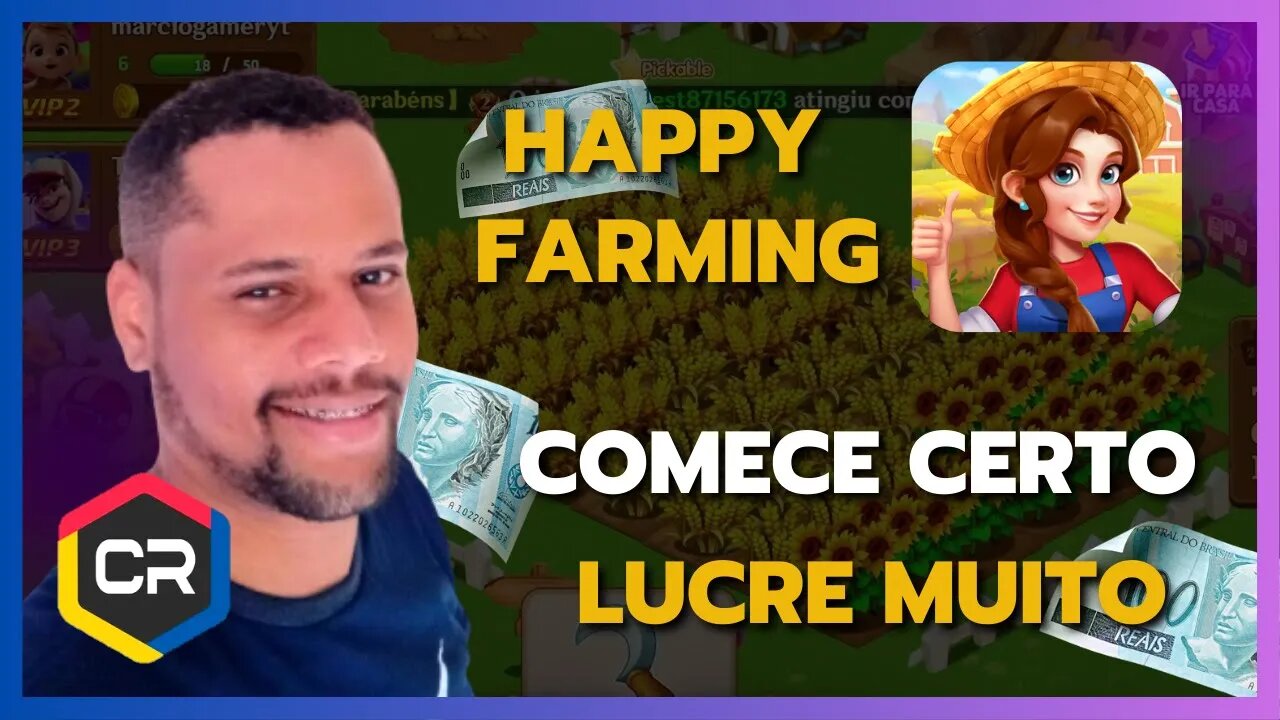 🌻 HAPPY FARMING - JOGO DA FAZENDINHA COMO INICIAR [PAGANDO NO PIX]