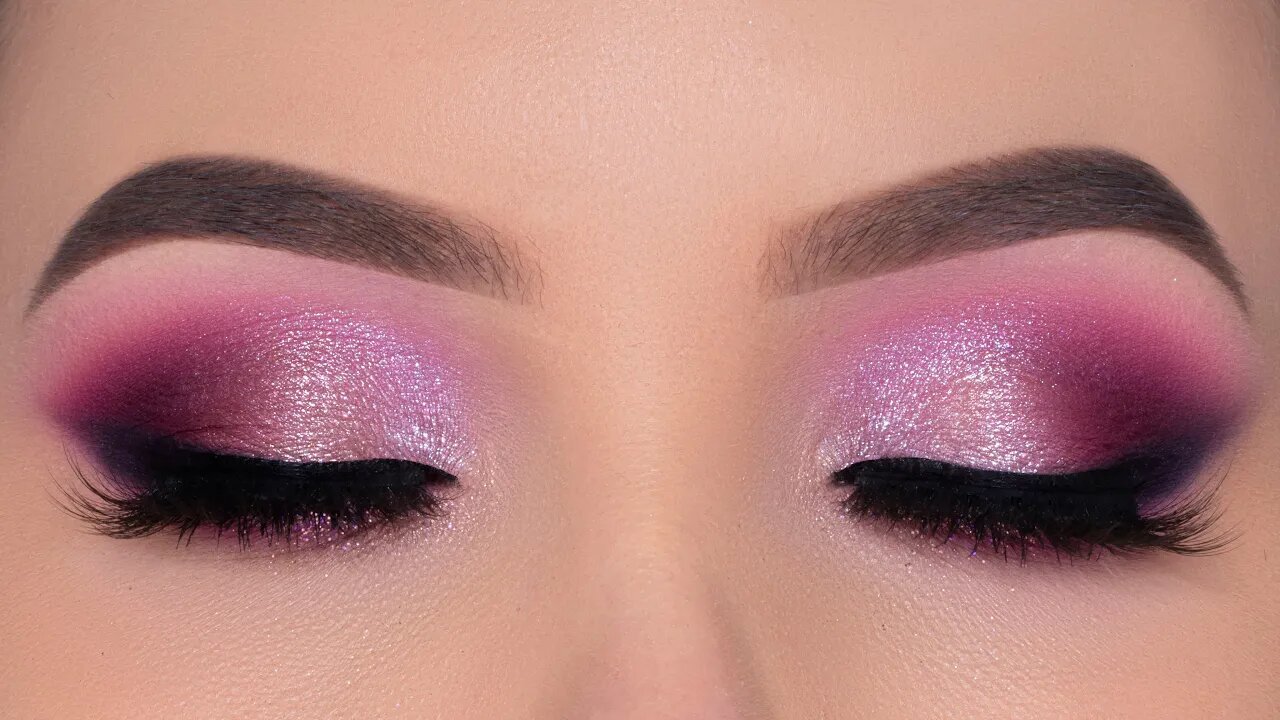 Smokey Glamorous Purple Eye Makeup | Bridal Makeup Inspiration