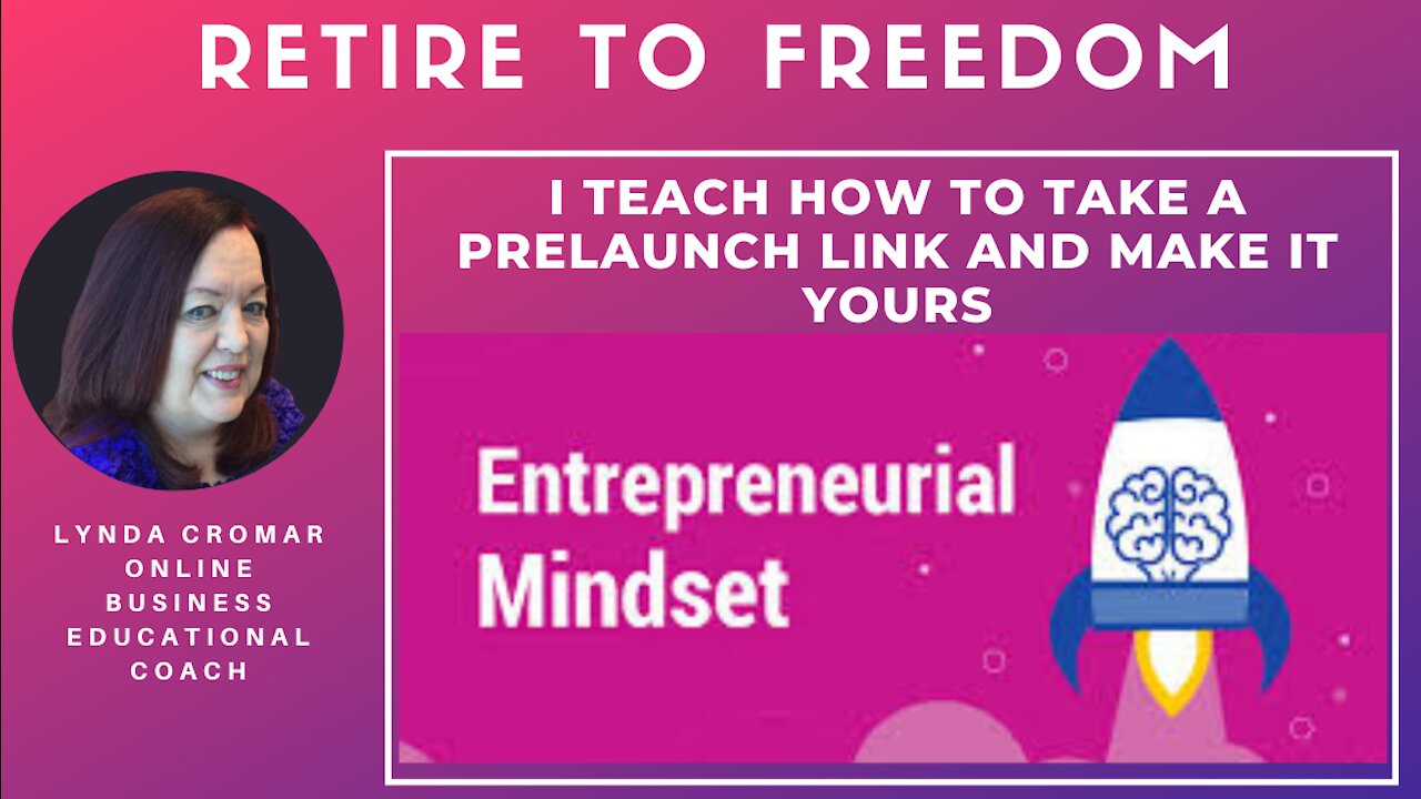 I Teach How To Take A Prelaunch Link And Make It Yours