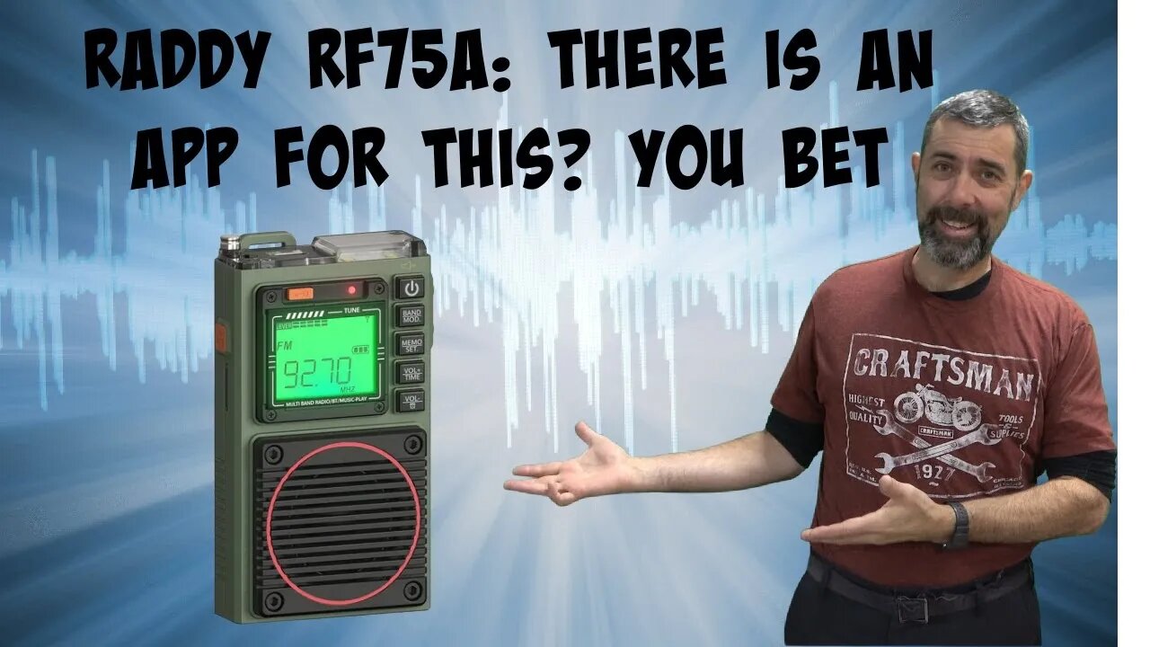 Raddy RF75A App controlled Shortwave Receiver. This thing is way to cool!