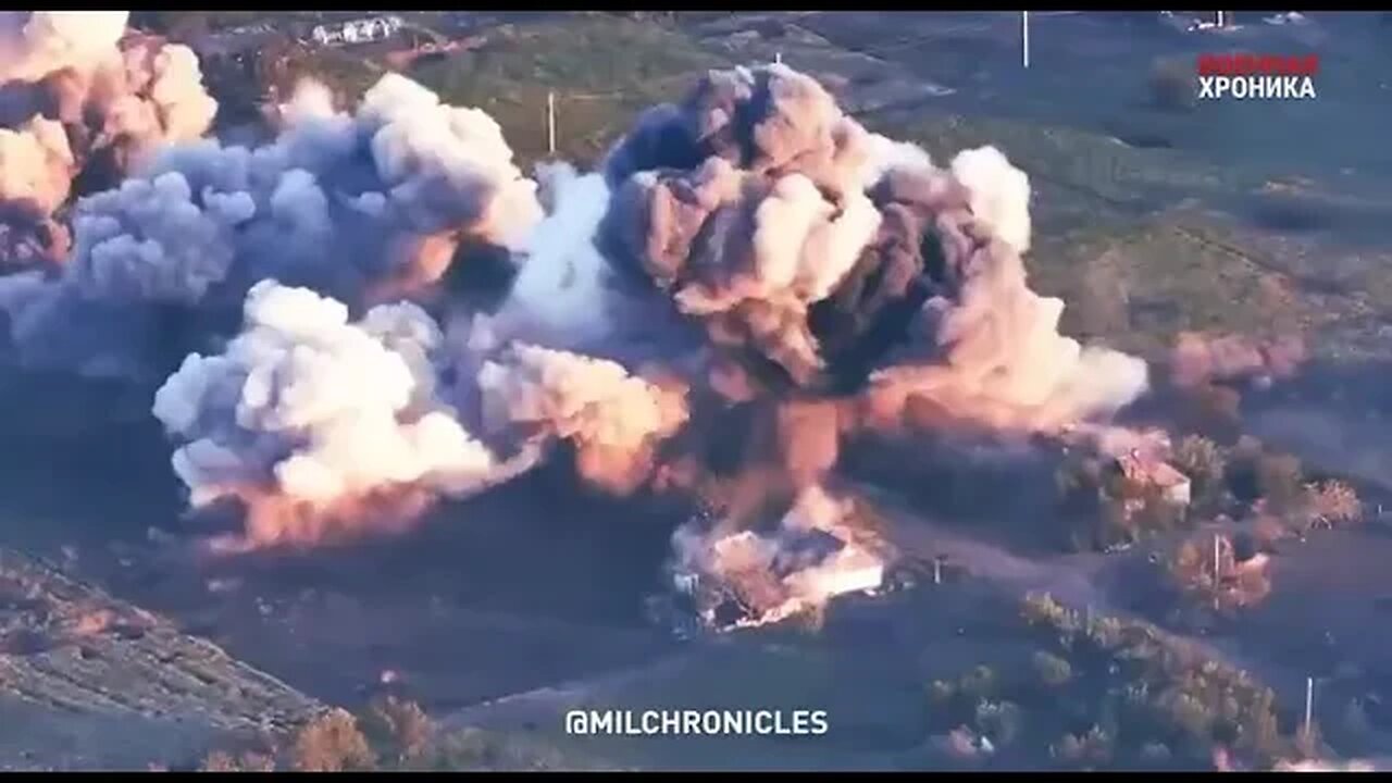 TOS-1A heavy flamethrower on Ukrainian positions