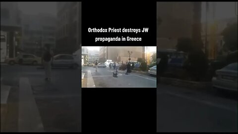 Priest destroys JW Propaganda in Greece.. 😎💪 #shorts