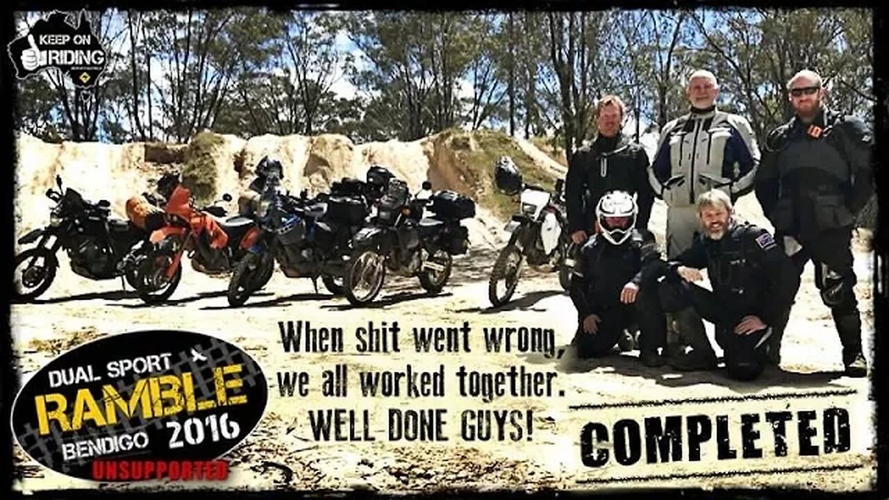 Dual Sport RAMBLE UnSupported 2016 Bendigo