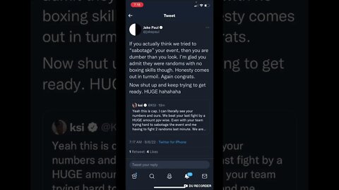 KSI and Jake Paul Tweets 🤣