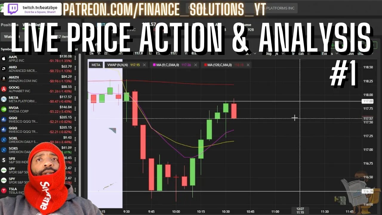 LIVE PRICE ACTION & ANALYSIS LIVE TRADING FINANCE SOLUTIONS #1 DEC 27 2022