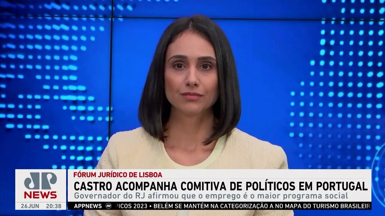 Cláudio Castro acompanha comitiva de políticos e juristas em Portugal; Roberto Motta comenta