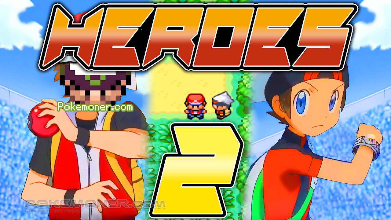 Pokemon 2 Heroes - A New GBA Hack ROM where you have a new rival, Branden, 2 starters....