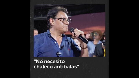 Villavicencio antes de su asesinato: "No necesito chaleco antibalas"