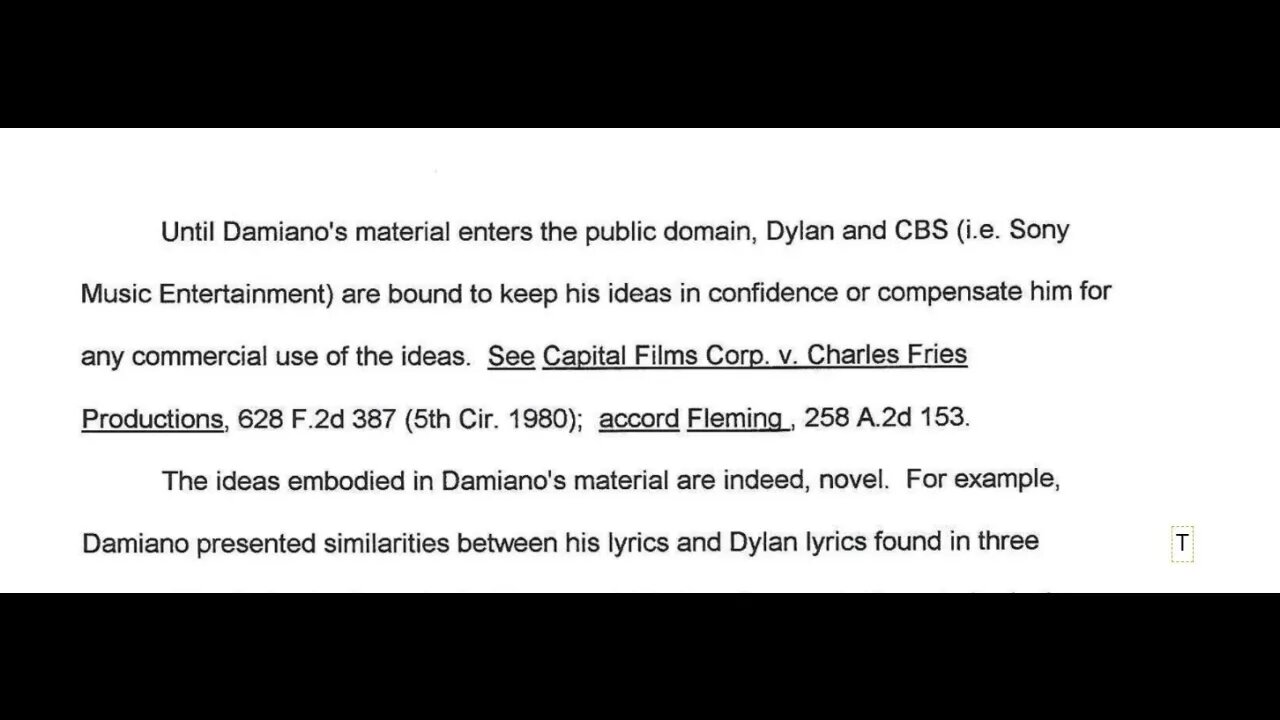 Bob Dylan's Stealing of James Damiano's Songs