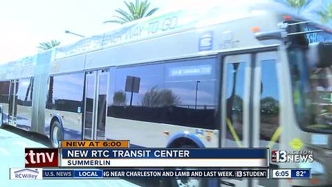 New RTC Transit Center in Summerlin