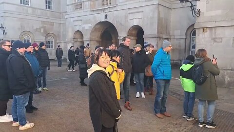 Two Japanese tourists shouted at (get back) #horseguardsparade