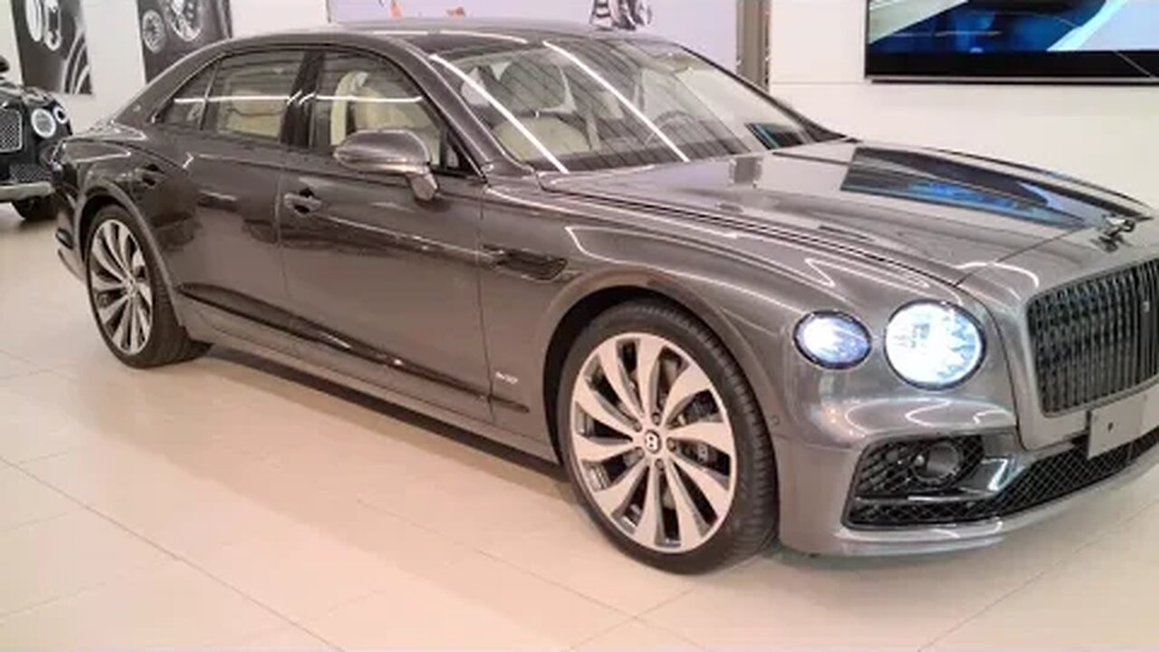 [8k] Sporty looking Bentley Flying Spur First Edition. W12. Best 200+ mph in the WORLD right now?