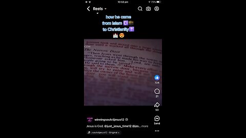 Muslim man started to read Bible