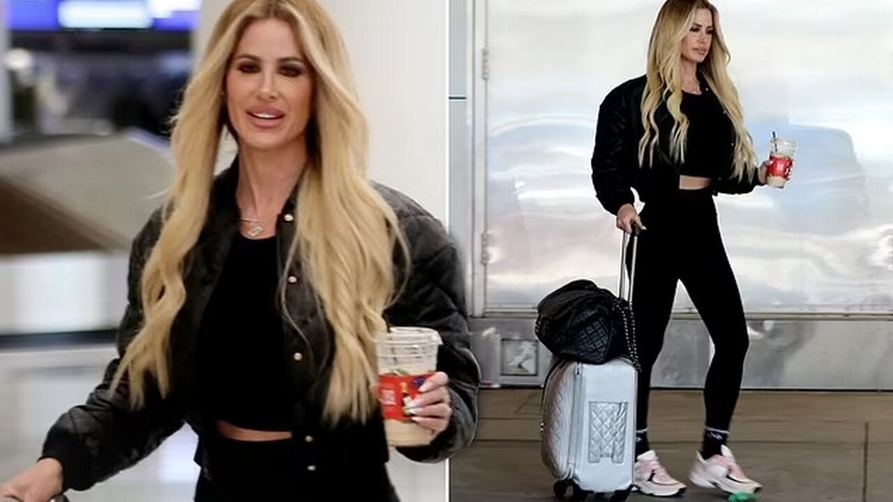 "Kim Zolciak's Luxe Airport Style"