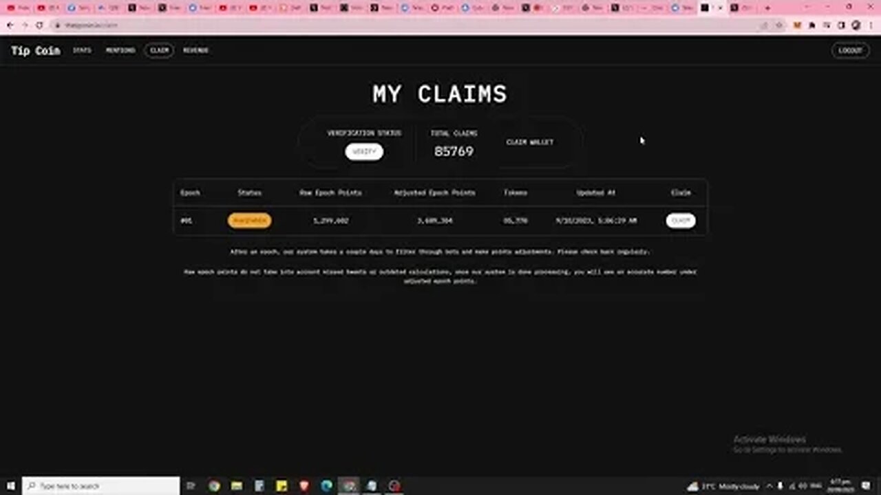 Few Hours Left To Claim $TIP Else It Is Burned. Can't Claim Tipcoin? Here Is A Fix!