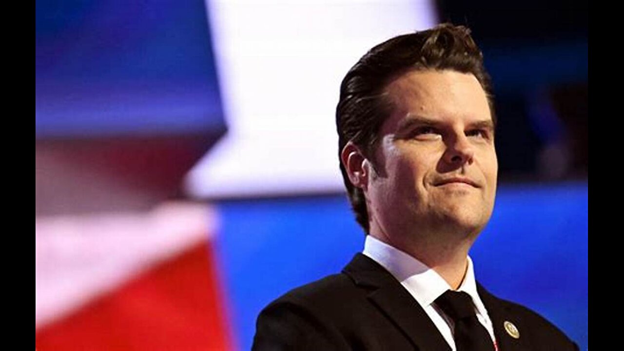 BREAKING: Trump Appoints Matt Gaetz as New Attorney General