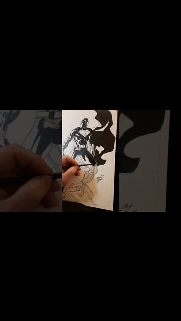Inking Superman!