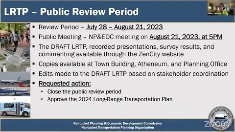 Presentation to NP&EDC Meeting #5 - 08/21/2023