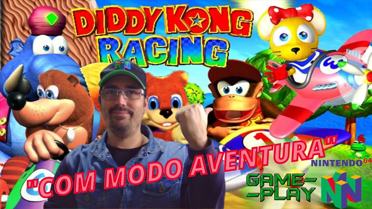 DIDDY KONG RACING (NINTENDO 64) N64 GAMEPLAY / Relembrando a aventura desse game