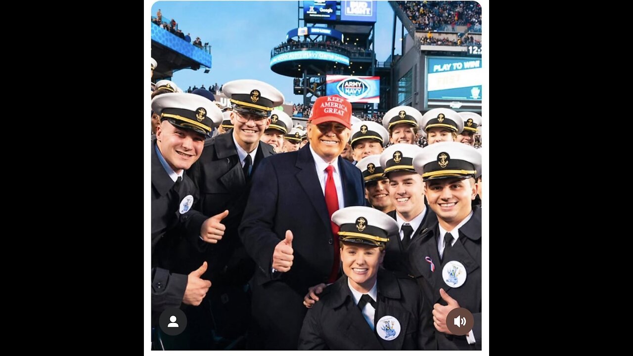 Trump attends Army Navy game ❤️