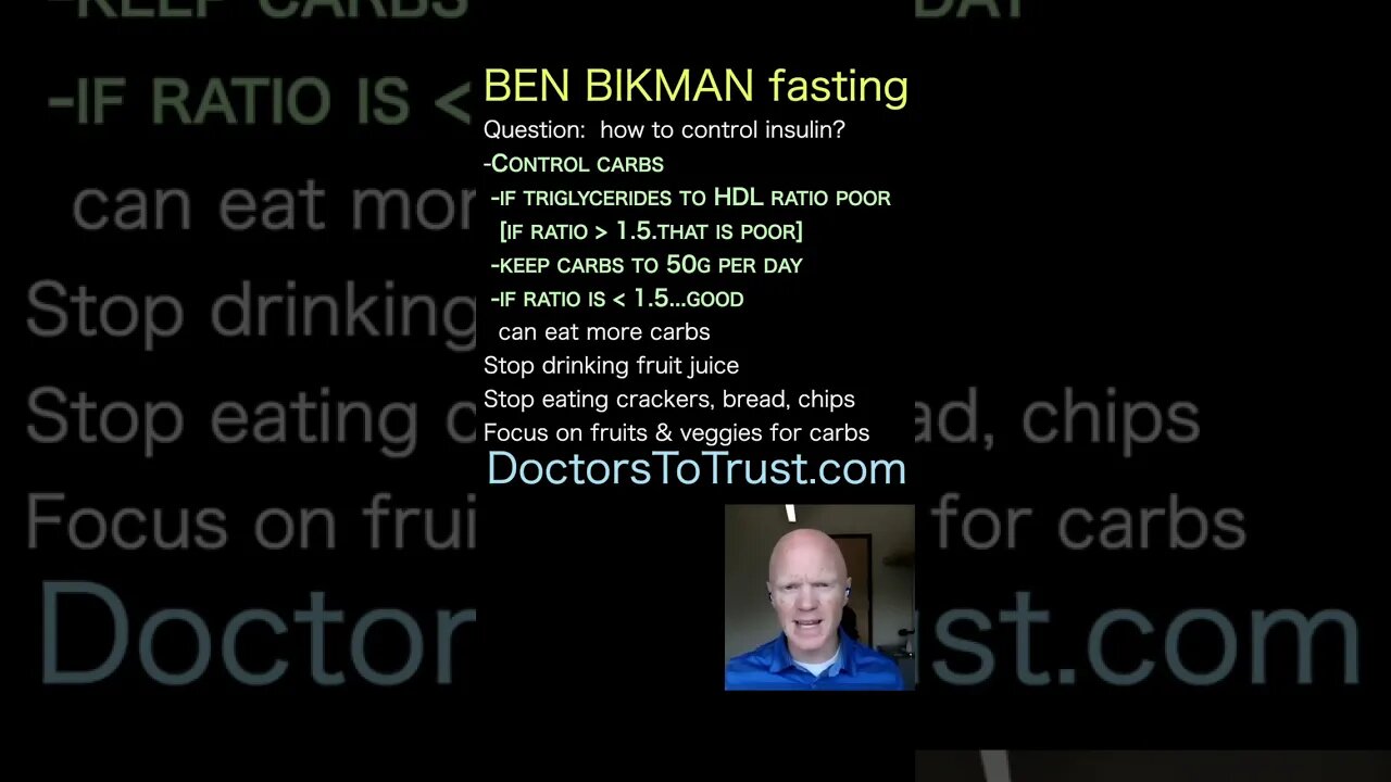 BEN BIKMAN. Control carbs