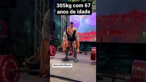 Novo recorde mundial - 305kg com 67 anos. 👏🏻👏🏻👏🏻 #Shorts