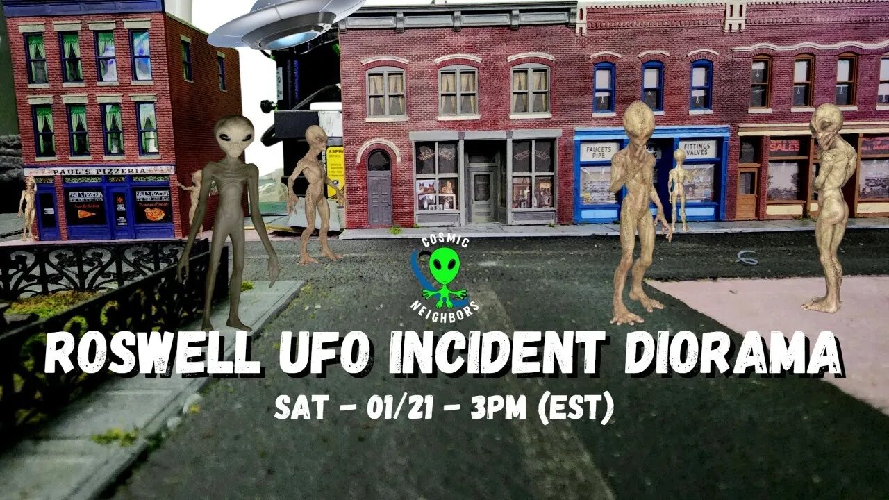 Roswell UFO Incident Diorama