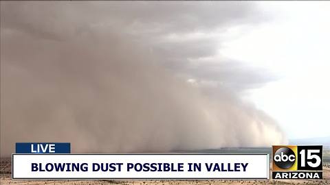 Ai15 tracking wall of dust in the Maricopa area