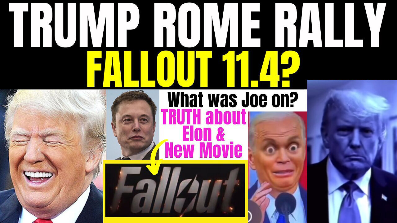 3/12/24 - Trump Rome Rally Clues - What Was Joe On..