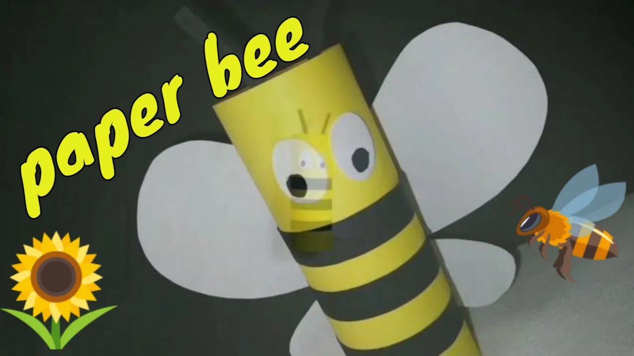 How to make a cute Bee |diy paper bee for kids|