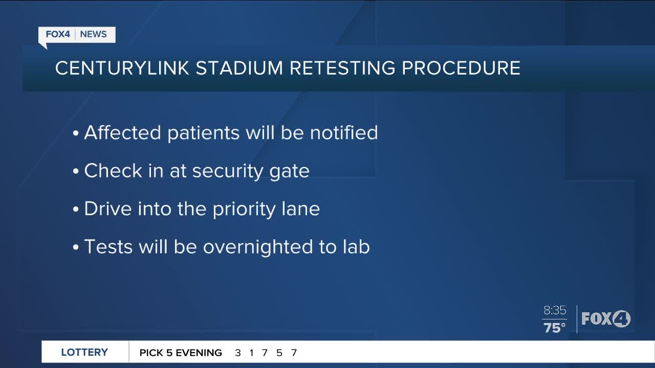 Damaged Coronavirus test in Southwest Florida