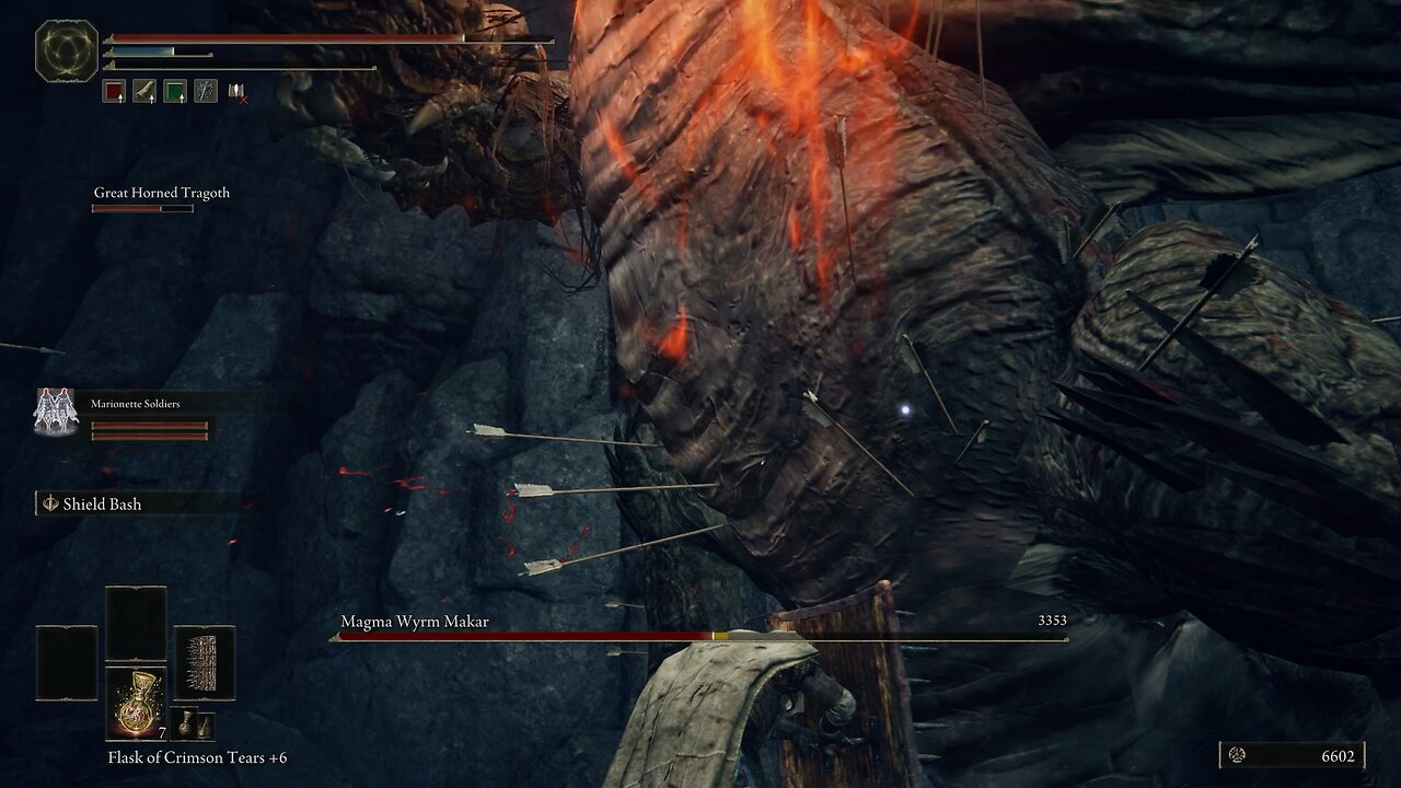 Elden Ring SHIELD RUN | Magma Wyrm Makar