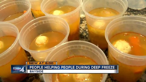 Local family spreads warmth, delivers soup to neighbors