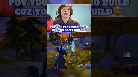 POV You Play Zero Build Because You Suck At Building‼️😅 | #shorts #fortnite #gaming #funny