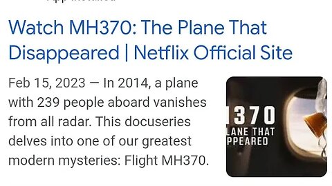 airplane MH370 DISAPPEARED