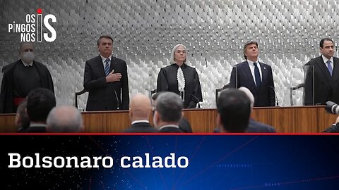 Bolsonaro permanece em silêncio durante posse no STJ