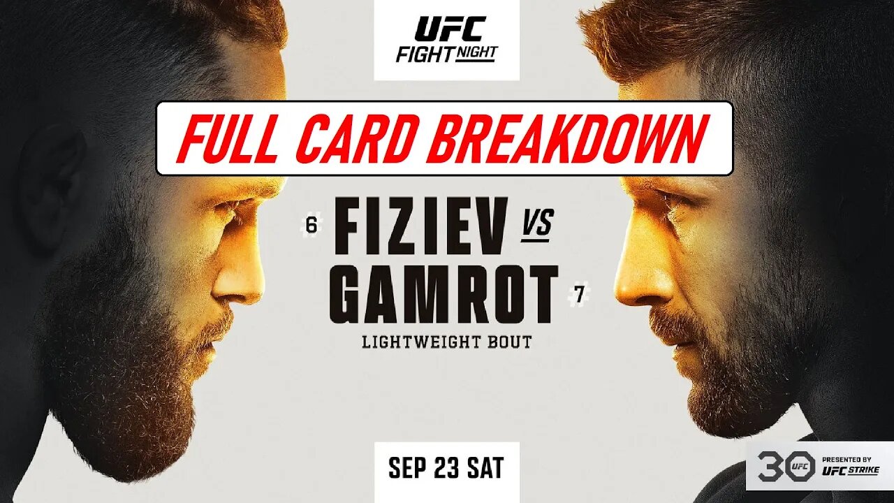 UFC Fight Night | UFC Vegas 79: Fiziev vs. Gamrot - Full Card Breakdown & Predictions