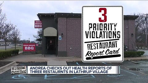 It's Restaurant Report Card time in lovely Lathrup Village!