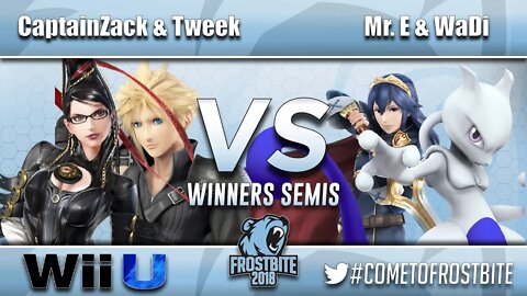 CaptainZack & Tweek vs. Mr.E & WaDi - Wii U Doubles Winner Semis - Frostbite 2018