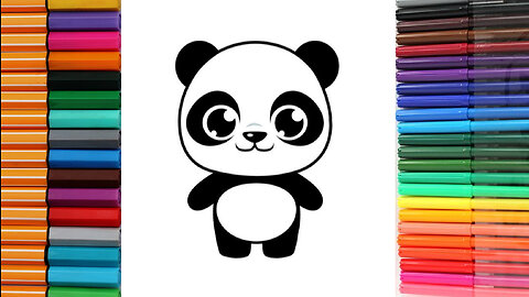 How to draw cute baby Panda | Easy drawing for kids