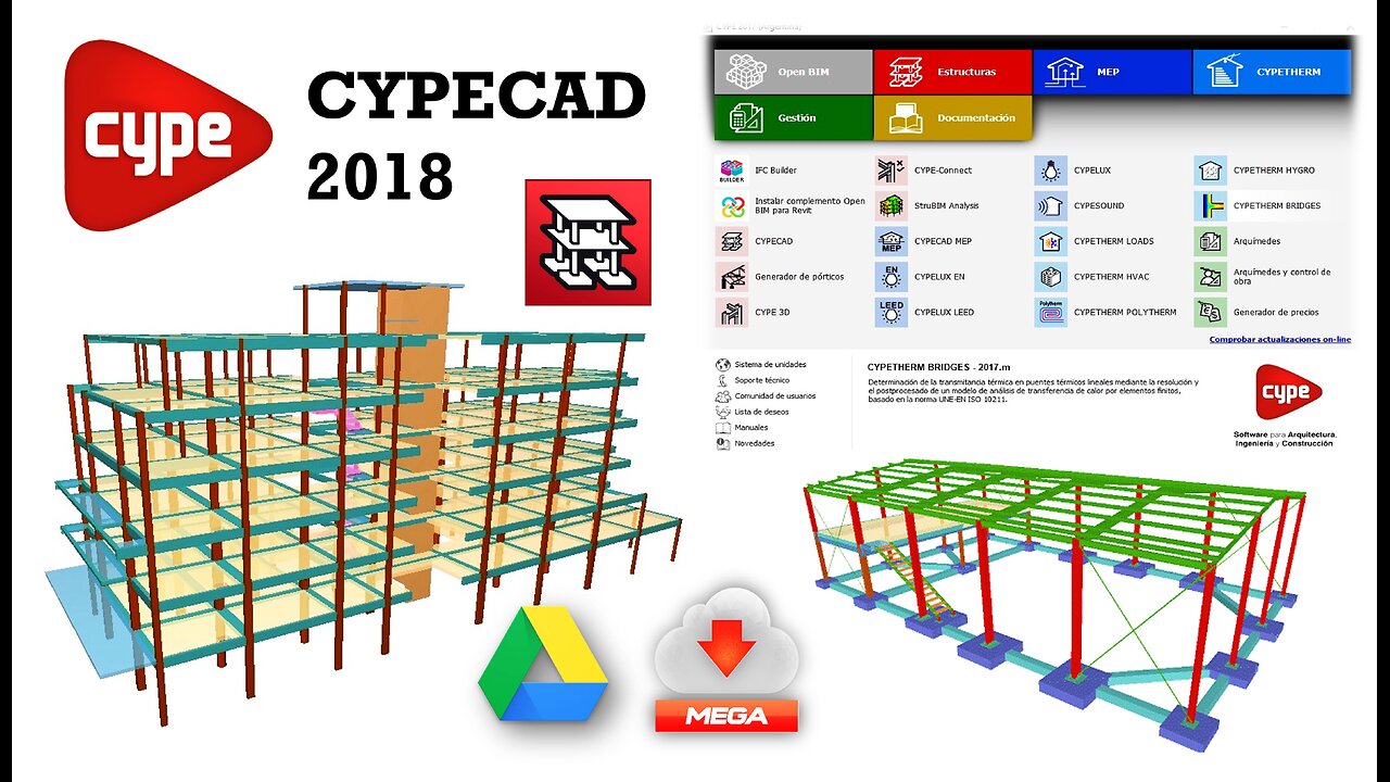 Descargar Instalar y Activar CYPECAD 2018 - Multilenguaje - 64 Bits - LICENCIA ILIMITADA