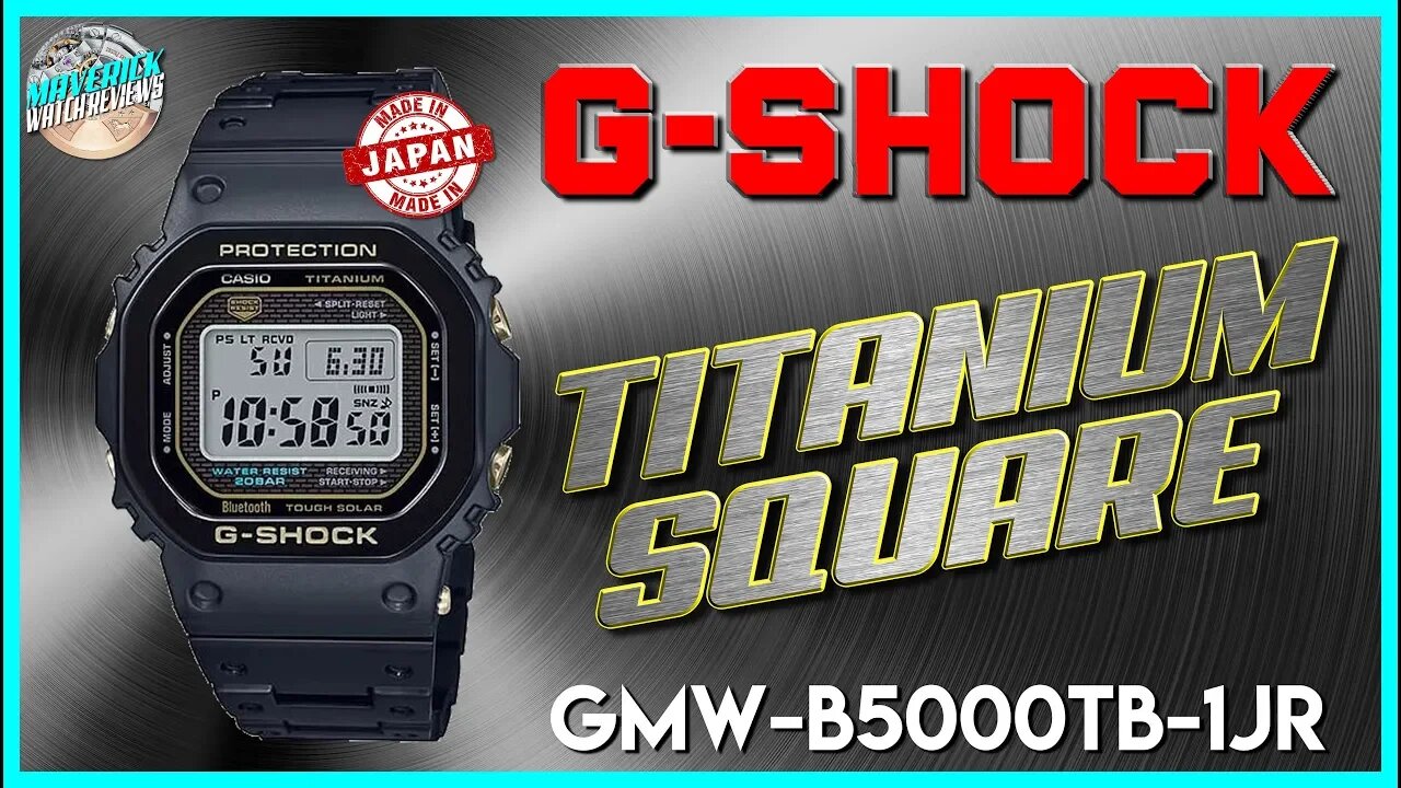 The New King Square! | G-Shock Titanium Square GMW-B5000TB-1JR | GMWB5000TB-1 Unbox & Review