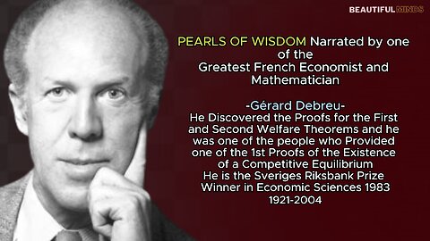 Famous Quotes |Gérard Debreu|