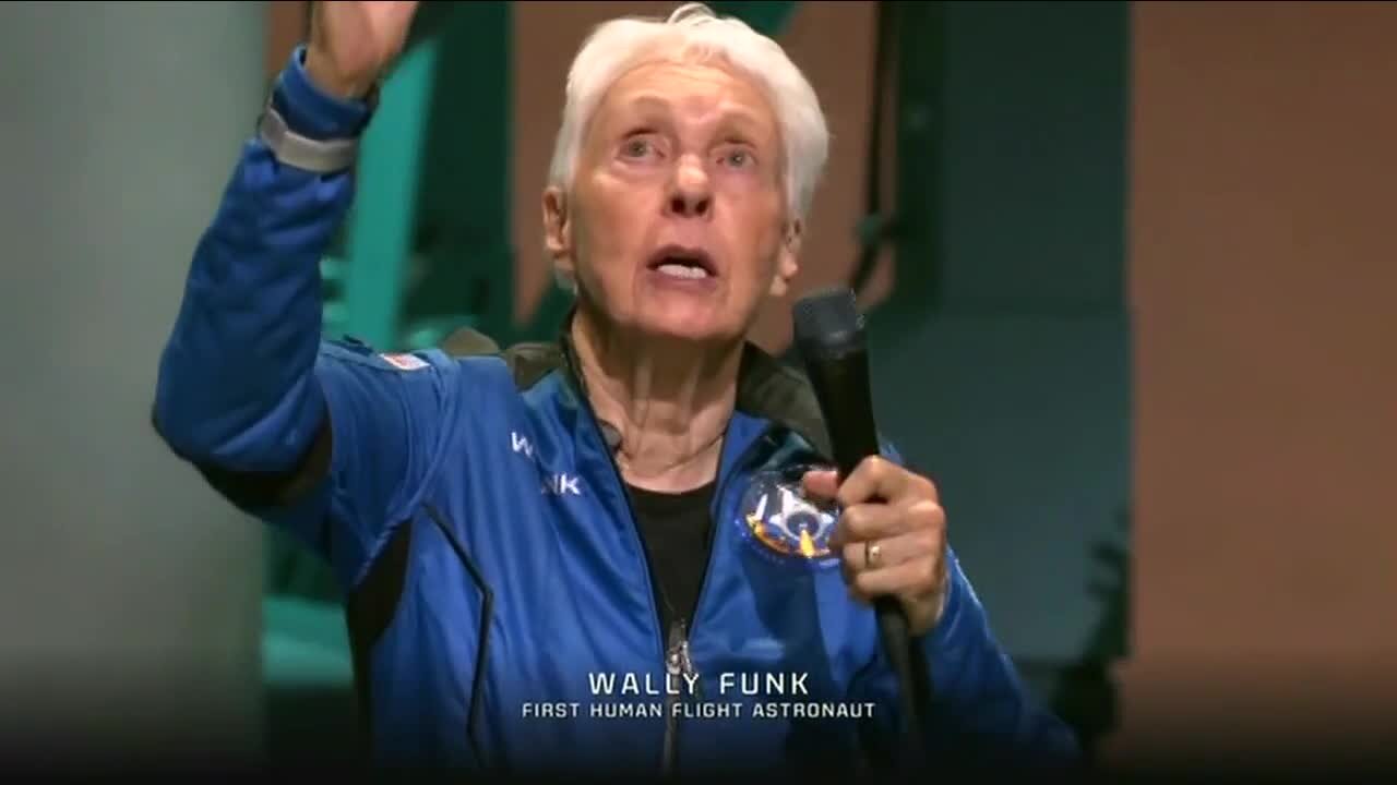 "It was really special getting to watch her": Local astronaut reacts to Wally Funk's historic trip