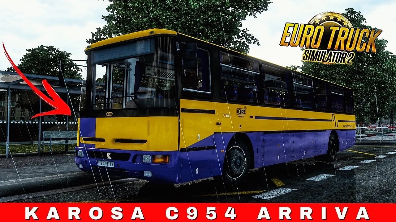 CZECH REPUBLIC bus KAROSA C 954 ARRIVA free ride | Euro Truck Simulator 2 Gameplay