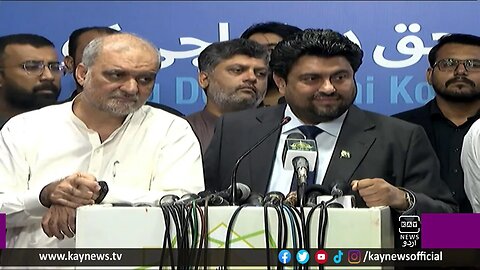 گورنر سندھ کی امیر جماعت اسلامی حافظ نعیم کی مشترکہ پریس کانفرنس