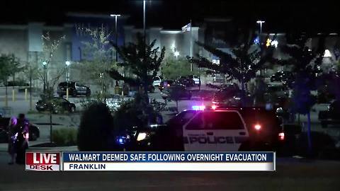 ‘No threat to the public’ Franklin Walmart cleared after report of dangerous person