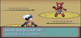 Pokemon Ruby - Team Magma Admin 4th Battle: Courtney