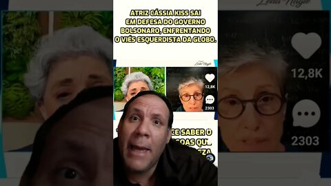 Atriz Cássia kiss disse que vai votar em Bolsonaro em entrevista a Leda Nagle