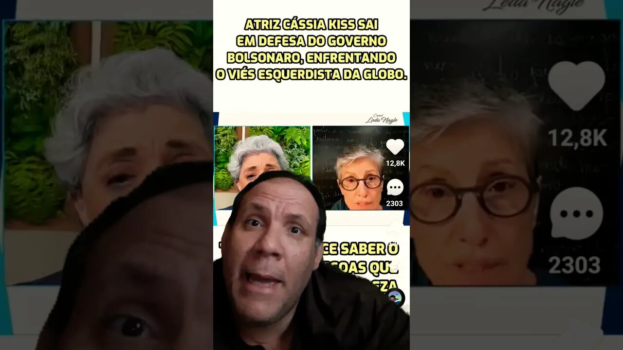 Atriz Cássia kiss disse que vai votar em Bolsonaro em entrevista a Leda Nagle